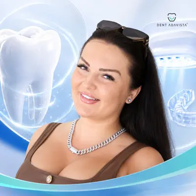 Teeth whitening treatment at DentAdavista Turkey